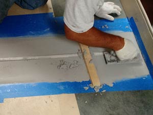 Concrete repaired around the expansion joint using Belzona 4111